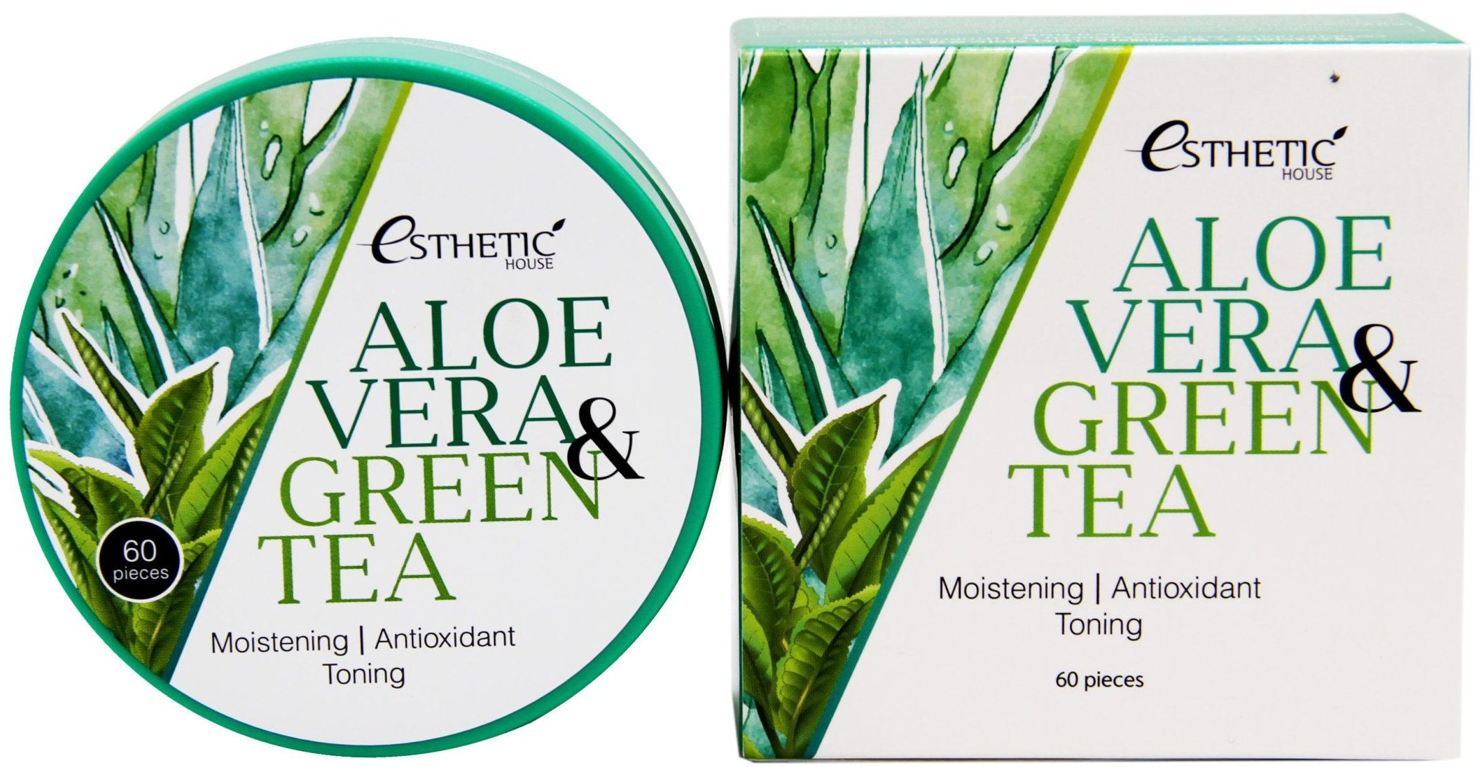 Esthetic House Aloe Vera & Green Tea Hydrogel Eye Patch